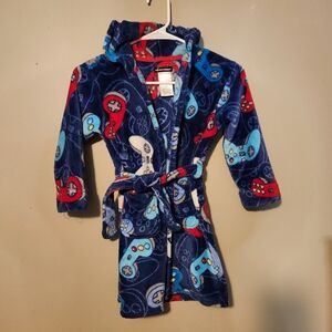 Video Game "Gamer" Kids Robe Blue Size Small 4/6